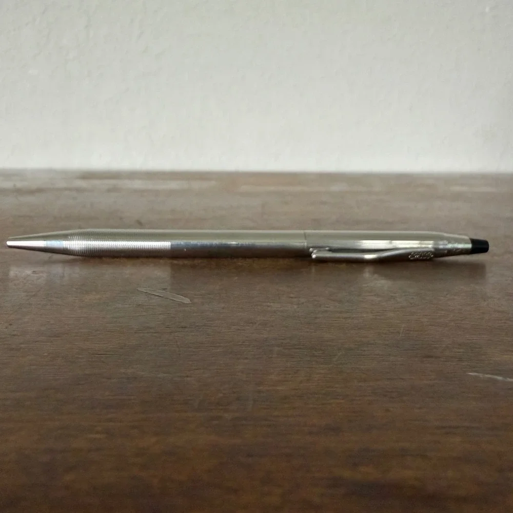 Vintage Cross Chrome Classic Century Ballpoint Pen‎ USA Twist Action Retro READ